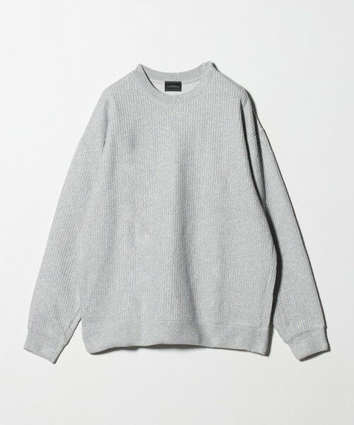 green label relaxing/グリーンレーベル リラクシング メランジ ダブルフェイス クルーネック カットソー LT. GRAY S green label relaxing/グリーンレーベル リラクシング メランジ ダブルフェイス クルーネック カットソー LT. GRAY S