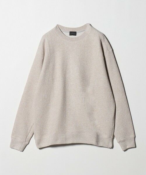 green label relaxing/グリーンレーベル リラクシング メランジ ダブルフェイス クルーネック カットソー BEIGE M green label relaxing/グリーンレーベル リラクシング メランジ ダブルフェイス クルーネック カットソー BEIGE M