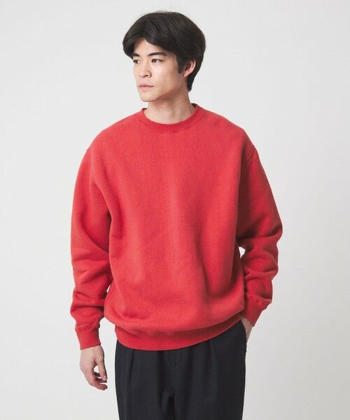 green label relaxing / グリーンレーベル リラクシング スウェット | 吊り裏毛 クルーネック スウェット(RED)