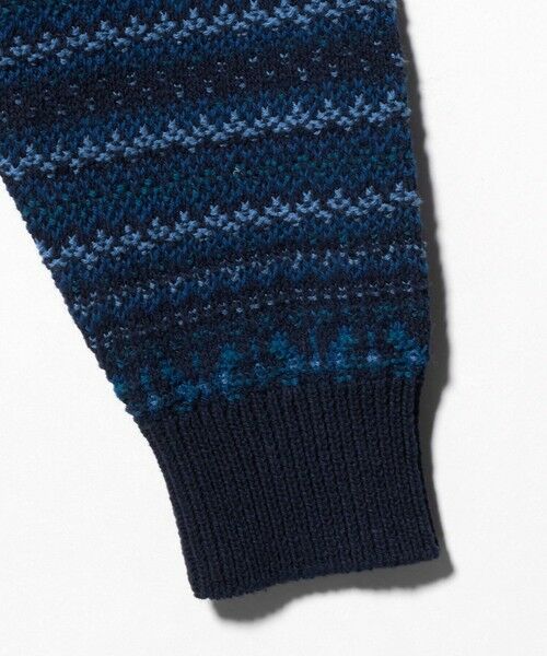 green label relaxing / グリーンレーベル リラクシング ニット・セーター | コットン フェアアイル シングルジャガード クルーネック ニット | 詳細14