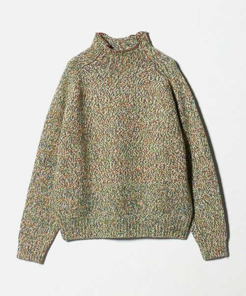 green label relaxing / グリーンレーベル リラクシング ニット・セーター | ミックス ヤーンローゲージ ロールネック ニット | 詳細4