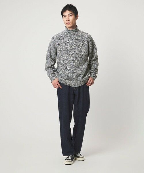 green label relaxing / グリーンレーベル リラクシング ニット・セーター | ミックス ヤーンローゲージ ロールネック ニット | 詳細8