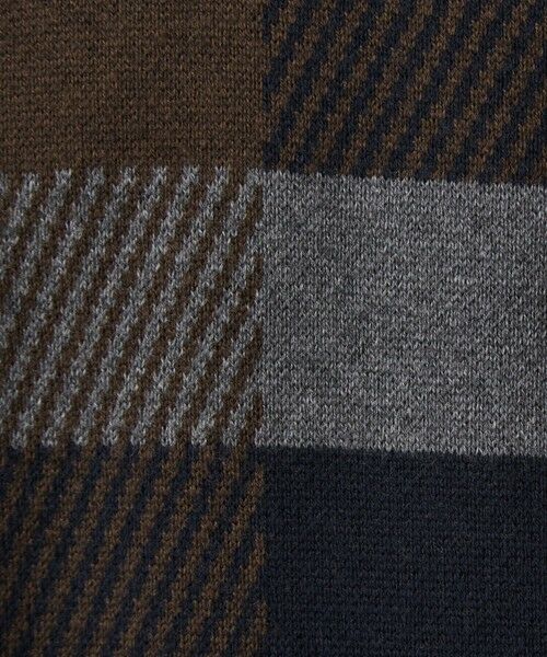 green label relaxing / グリーンレーベル リラクシング ニット・セーター | カラー ブロック ジャカード クルーネック ニット | 詳細18