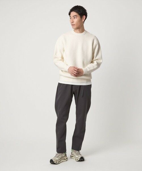 green label relaxing / グリーンレーベル リラクシング ニット・セーター | コットン ポリエステル ワッフル クルーネック ニット | 詳細1