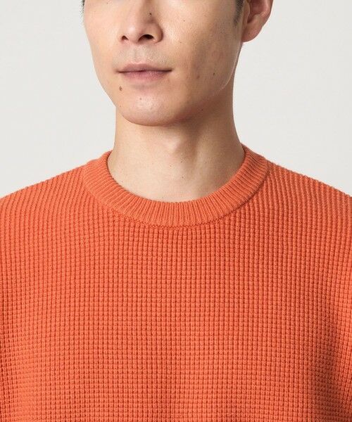 green label relaxing / グリーンレーベル リラクシング ニット・セーター | コットン ポリエステル ワッフル クルーネック ニット | 詳細11