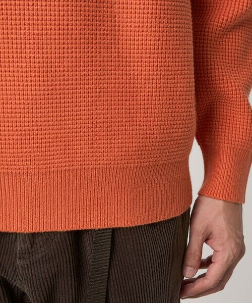 green label relaxing / グリーンレーベル リラクシング ニット・セーター | コットン ポリエステル ワッフル クルーネック ニット | 詳細13