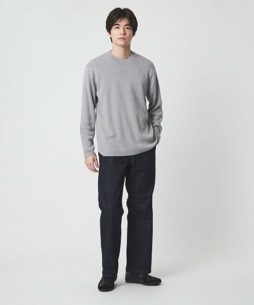 green label relaxing / グリーンレーベル リラクシング ニット・セーター | ウォッシャブル ウール ソウバリ クルーネック ニット | 詳細1