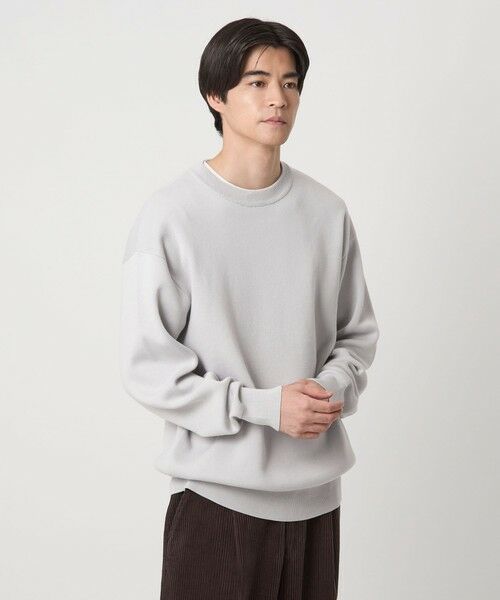 green label relaxing / グリーンレーベル リラクシング ニット・セーター | コットン スウェット クルーネック ニット | 詳細2