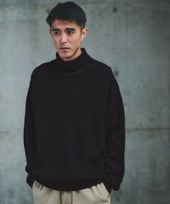 green label relaxing / グリーンレーベル リラクシング ニット・セーター | コットン アゼ タートル ネック ニット