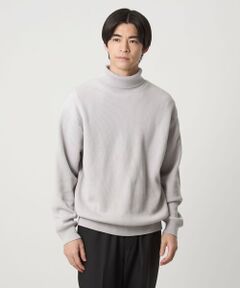 green label relaxing / グリーンレーベル リラクシング ニット・セーター | コットン アゼ タートル ネック ニット