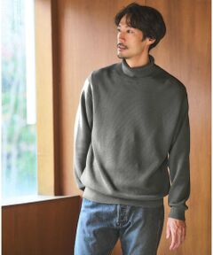 green label relaxing / グリーンレーベル リラクシング ニット・セーター | コットン アゼ タートル ネック ニット