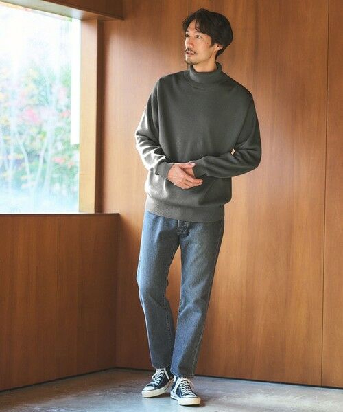 green label relaxing / グリーンレーベル リラクシング ニット・セーター | コットン アゼ タートル ネック ニット | 詳細7