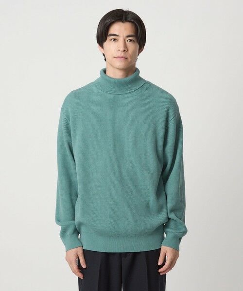 green label relaxing / グリーンレーベル リラクシング ニット・セーター | コットン アゼ タートル ネック ニット | 詳細12