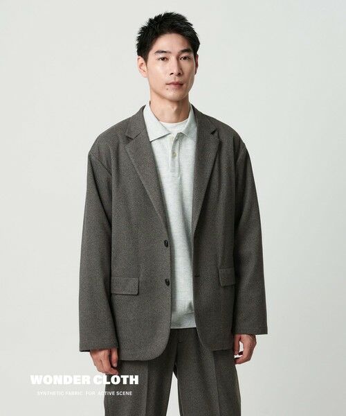 green label relaxing / グリーンレーベル リラクシング テーラードジャケット | WONDER CLOTH カジュアル ジャケット -ストレッチ- | 詳細3