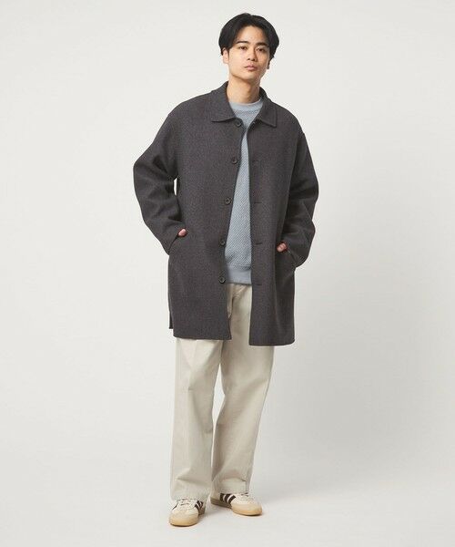 green label relaxing / グリーンレーベル リラクシング ステンカラーコート | ウールナイロン リバー ステンカラーコート | 詳細2