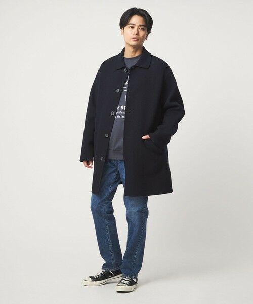 green label relaxing / グリーンレーベル リラクシング ステンカラーコート | ウールナイロン リバー ステンカラーコート | 詳細16