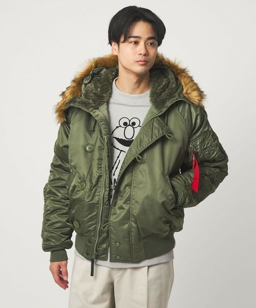green label relaxing / グリーンレーベル リラクシング ミリタリージャケット・コート | ＜ALPHA INDUSTRIES＞N-2B ショート フライトジャケット | 詳細7
