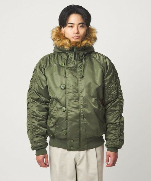 green label relaxing / グリーンレーベル リラクシング ミリタリージャケット・コート | ＜ALPHA INDUSTRIES＞N-2B ショート フライトジャケット | 詳細9
