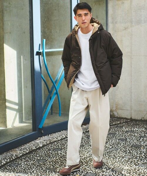 green label relaxing / グリーンレーベル リラクシング ダウンジャケット・ベスト | 【別注】＜TAION＞リバーシブル ダウン フーディ ジャケット | 詳細11