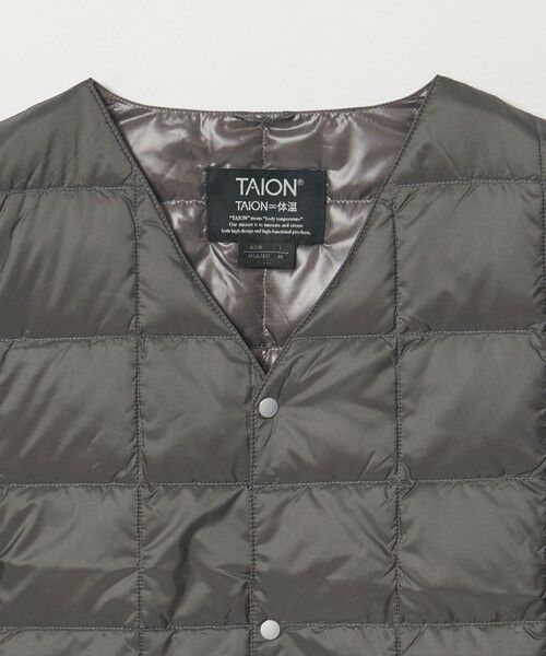 green label relaxing / グリーンレーベル リラクシング ダウンジャケット・ベスト | ＜TAION＞Vネック ボタン ベスト | 詳細9