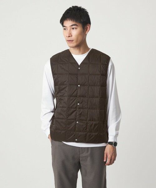 green label relaxing / グリーンレーベル リラクシング ダウンジャケット・ベスト | ＜TAION＞Vネック ボタン ベスト | 詳細12