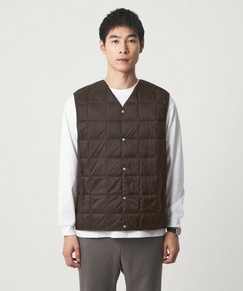 green label relaxing / グリーンレーベル リラクシング ダウンジャケット・ベスト | ＜TAION＞Vネック ボタン ベスト | 詳細13