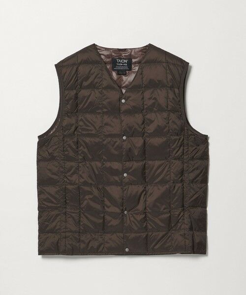 green label relaxing / グリーンレーベル リラクシング ダウンジャケット・ベスト | ＜TAION＞Vネック ボタン ベスト | 詳細16