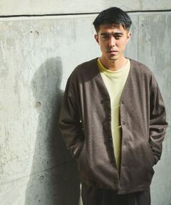 green label relaxing / グリーンレーベル リラクシング カーディガン・ボレロ | WONDER CLOTH ノーカラー カーディガン -ストレッチ-