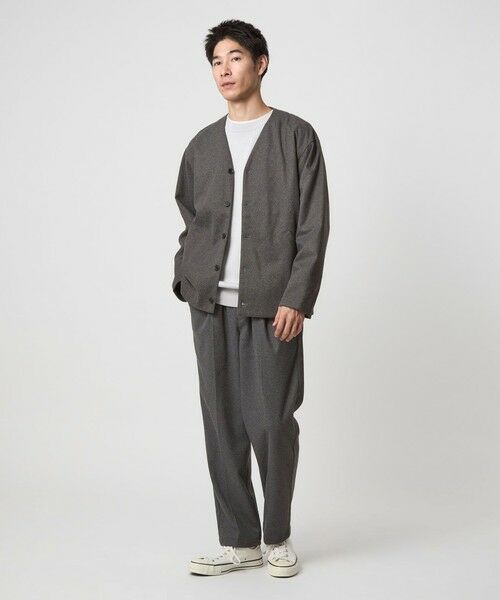 green label relaxing / グリーンレーベル リラクシング カーディガン・ボレロ | WONDER CLOTH ノーカラー カーディガン -ストレッチ- | 詳細3