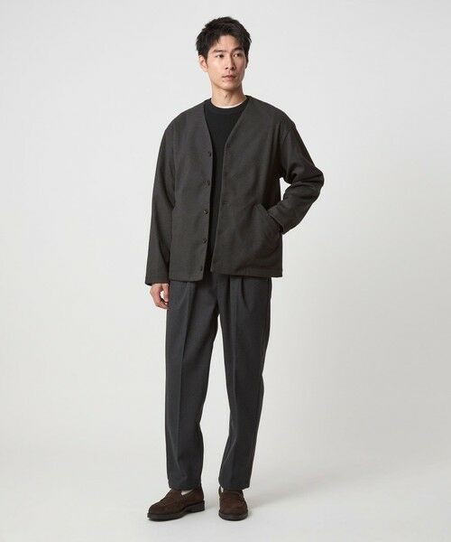 green label relaxing / グリーンレーベル リラクシング カーディガン・ボレロ | WONDER CLOTH ノーカラー カーディガン -ストレッチ- | 詳細16