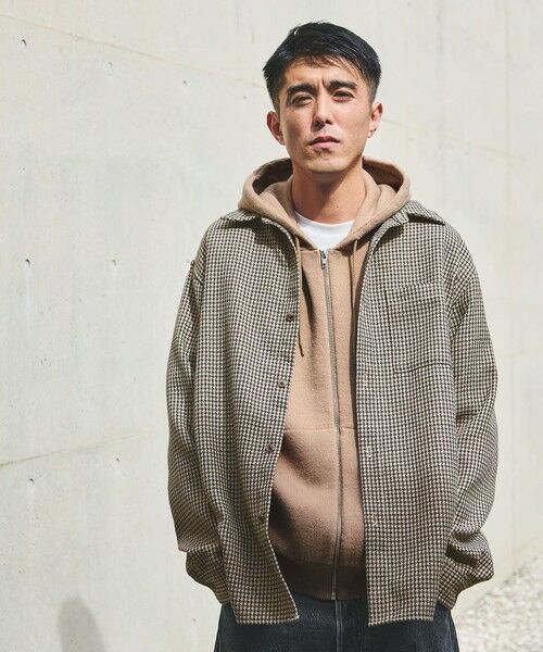 green label relaxing / グリーンレーベル リラクシング パーカー | ウールミックス ジップ パーカー フーディ | 詳細10