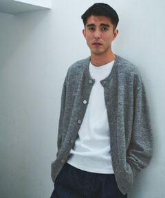 green label relaxing / グリーンレーベル リラクシング カーディガン・ボレロ | アルパカ ブレンド クルーネック カーディガン