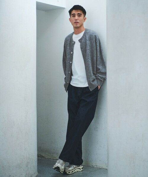 green label relaxing / グリーンレーベル リラクシング カーディガン・ボレロ | アルパカ ブレンド クルーネック カーディガン | 詳細1