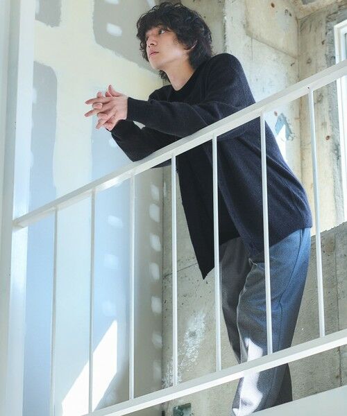 green label relaxing / グリーンレーベル リラクシング カーディガン・ボレロ | アルパカ ブレンド クルーネック カーディガン | 詳細5