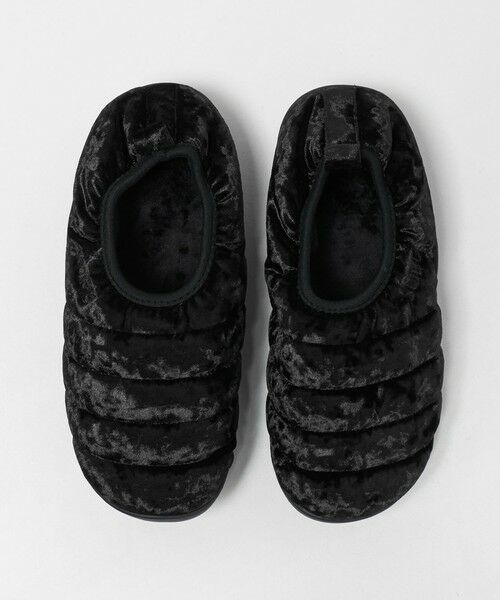 green label relaxing / グリーンレーベル リラクシング フラットシューズ | ＜SUBU＞DOTS VAMP VELVET BLACK サンダル | 詳細4