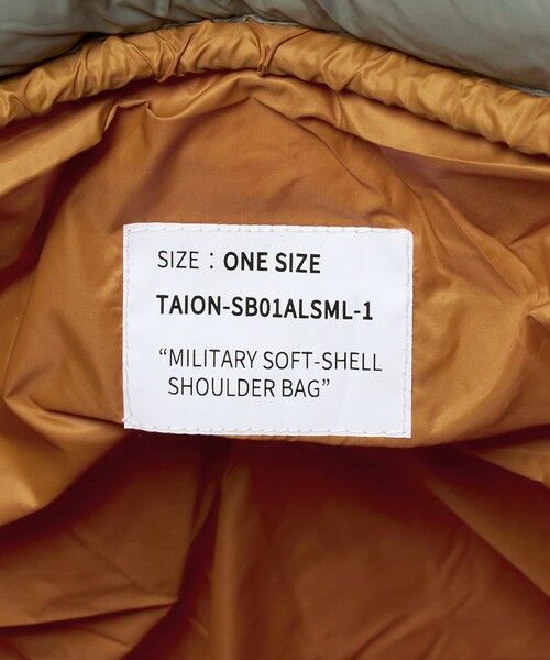 green label relaxing / グリーンレーベル リラクシング ショルダーバッグ | ＜TAION＞ソフトシェル  ダウン ショルダーバッグ | 詳細20