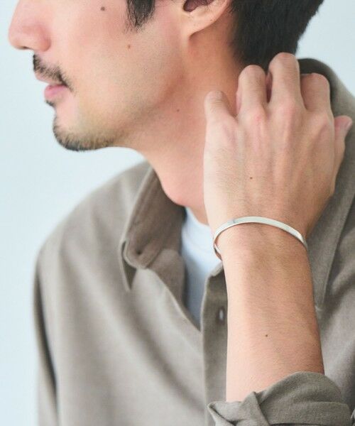green label relaxing / グリーンレーベル リラクシング ブレスレット・バングル | GLR フラット シルバー バングル | 詳細2