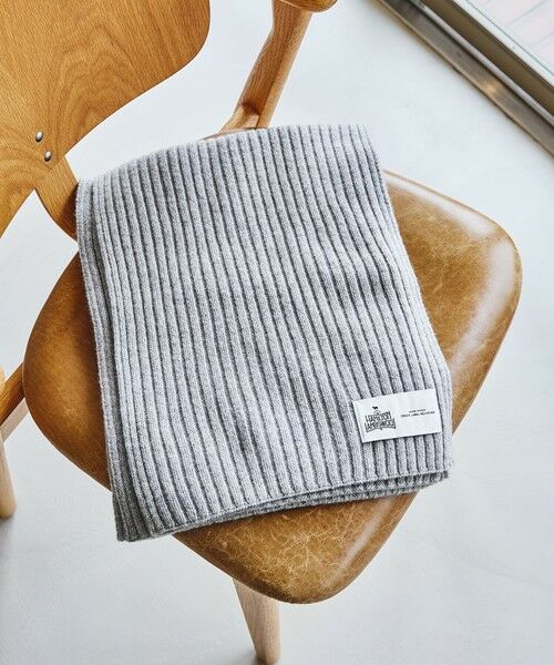 green label relaxing / グリーンレーベル リラクシング マフラー・ショール・スヌード・ストール | ハミルトン ウール ナイロン リブマフラー | 詳細4