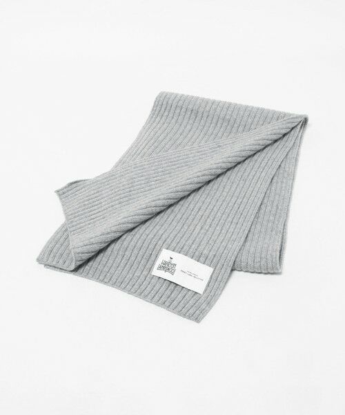 green label relaxing / グリーンレーベル リラクシング マフラー・ショール・スヌード・ストール | ハミルトン ウール ナイロン リブマフラー | 詳細5