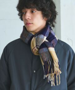 green label relaxing / グリーンレーベル リラクシング マフラー・ショール・スヌード・ストール | ＜MOON＞チェック 50 マフラー