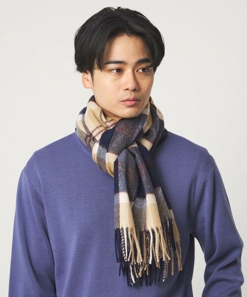 green label relaxing / グリーンレーベル リラクシング マフラー・ショール・スヌード・ストール | ＜MOON＞チェック 50 マフラー | 詳細7