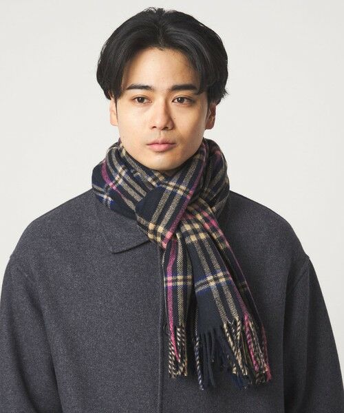 green label relaxing / グリーンレーベル リラクシング マフラー・ショール・スヌード・ストール | ＜MOON＞チェック 50 マフラー | 詳細14