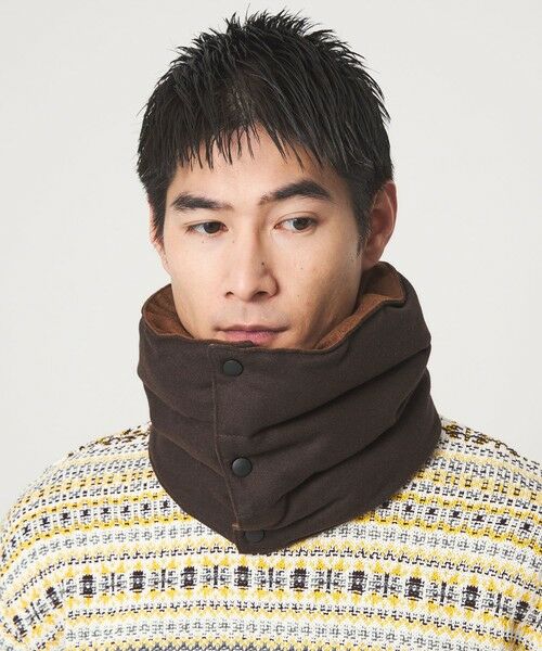green label relaxing / グリーンレーベル リラクシング ネックウォーマー・イヤーマフ | 【別注】＜COBMASTER＞GLR ブラウン ダウン ネックウォーマー | 詳細1