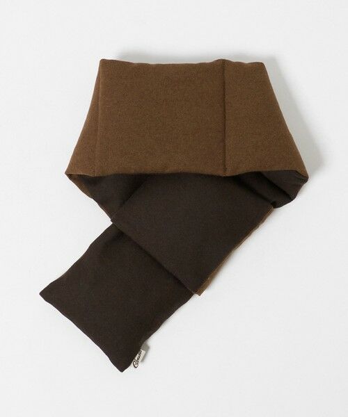 green label relaxing / グリーンレーベル リラクシング マフラー・ショール・スヌード・ストール | 【別注】＜COBMASTER＞GLR ブラウン ダウン マフラー | 詳細3