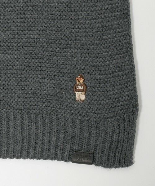 green label relaxing / グリーンレーベル リラクシング マフラー・ショール・スヌード・ストール | 【別注】＜INFIELDER DESIGN＞BEAR ニット マフラー | 詳細6