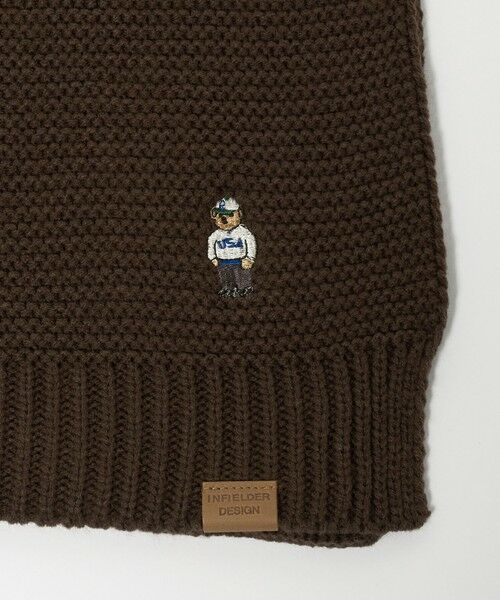 green label relaxing / グリーンレーベル リラクシング マフラー・ショール・スヌード・ストール | 【別注】＜INFIELDER DESIGN＞BEAR ニット マフラー | 詳細10