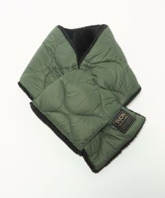 green label relaxing / グリーンレーベル リラクシング マフラー・ショール・スヌード・ストール | ＜TAION＞ミリタリー リバーシブル ダウンマフラー