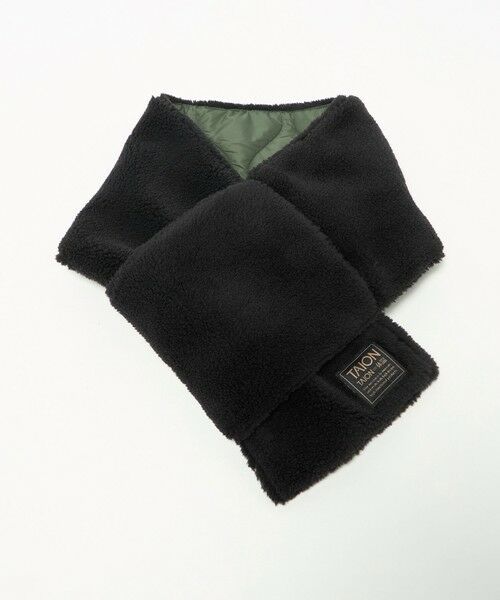 green label relaxing / グリーンレーベル リラクシング マフラー・ショール・スヌード・ストール | ＜TAION＞ミリタリー リバーシブル ダウンマフラー | 詳細10