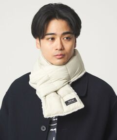 green label relaxing / グリーンレーベル リラクシング マフラー・ショール・スヌード・ストール | ＜TAION＞マウンテン リバーシブル ダウンボア マフラー