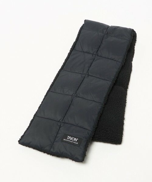 green label relaxing / グリーンレーベル リラクシング マフラー・ショール・スヌード・ストール | ＜TAION＞マウンテン リバーシブル ダウンボア マフラー | 詳細2